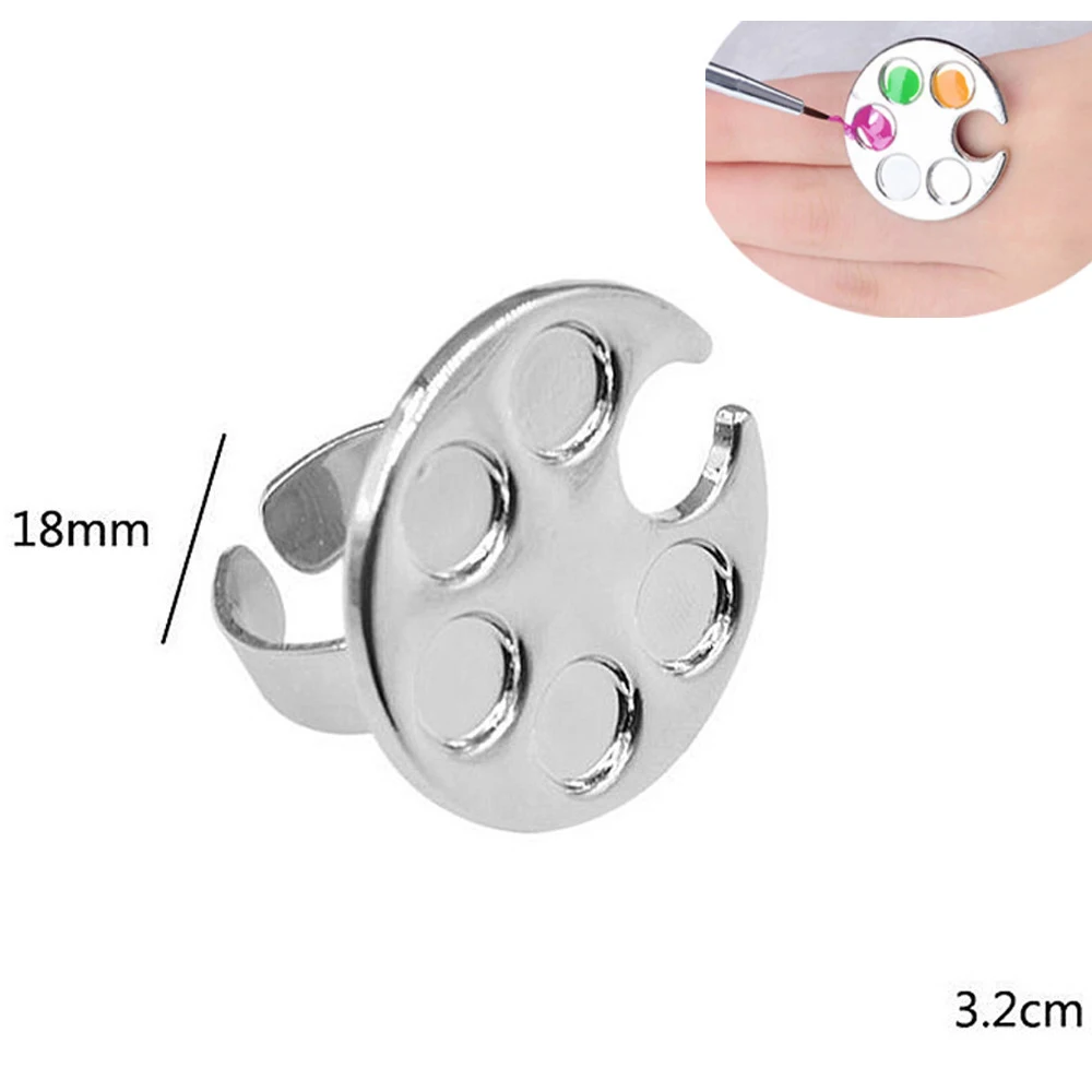 Мини нейл арта Цвет палитра Палитра для смешивания теней век пластины ногтей