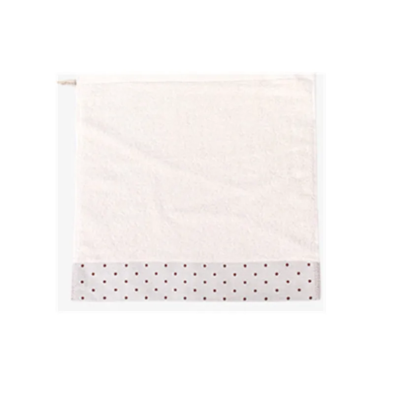White 34x34 см, хлопок, квадратный абсорбирующий, в горошек, Одноцветный, мягкий, удобный, для дома, для мужчин и женщин, для ванной комнаты, для путешествий, полотенце для лица - Цвет: White