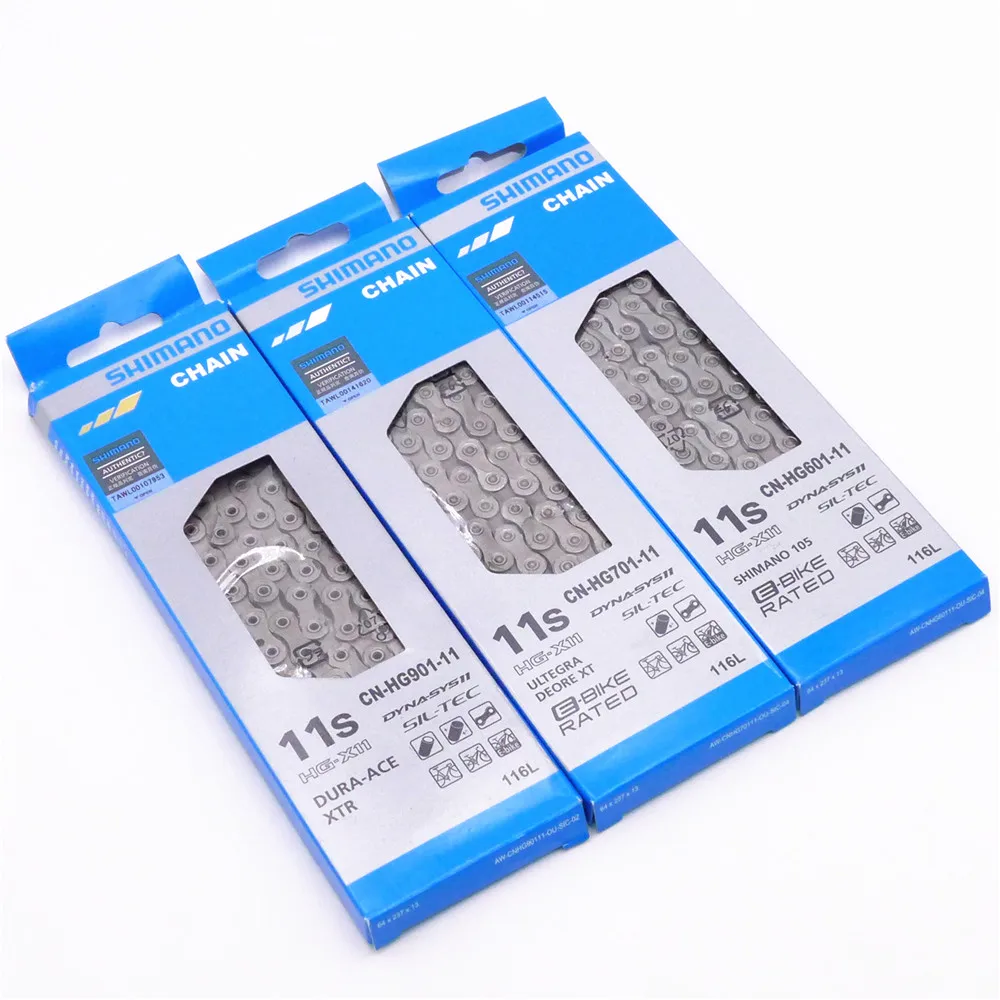 SHIMANO CN HG601/HG701/HG901 11 Скорость цепи велосипеда 105/SLX/XT/Dura Ace s MTB дорожный
