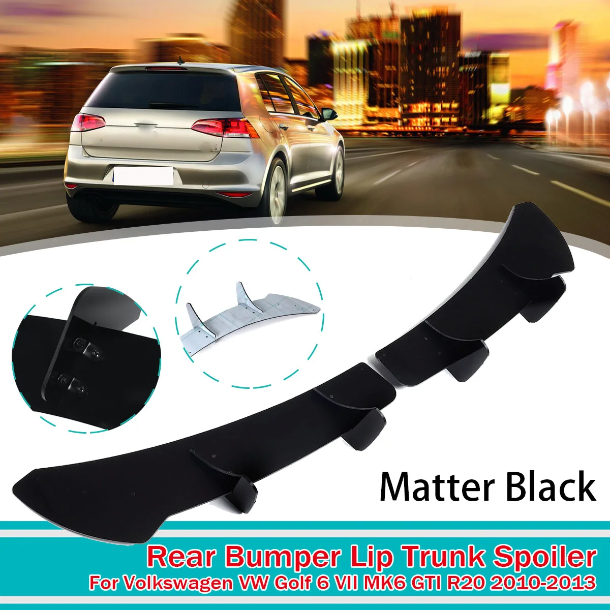 Автомобильный черный Задний бампер из АБС-пластика средство защиты багажника 3