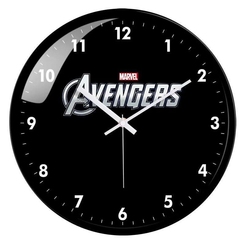 

2021 Marvel Avengers Wall Clock Electronic Smart Luminous Timer Wake Up Children's Desktop Alarm Clock Bedroom Decoration