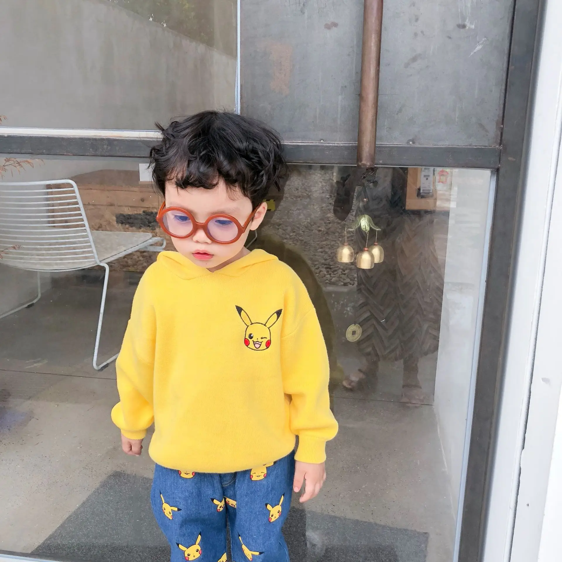 Tonytaobaby Autumn and Winter Clothes New Boys and Girls Children's Wear Children's Hooded Sweater Cartoon Cute