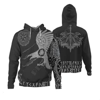viking tattoo 3d printed hoodies fashion pullover men for women hip hop sweatshirts sweater drop shipping 01