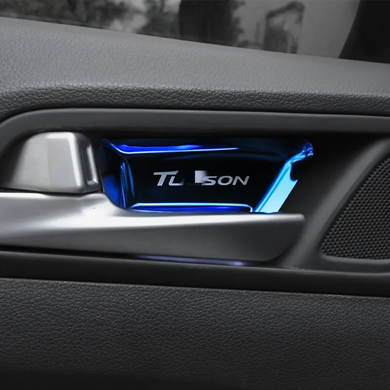 Автомобильный Стайлинг внутренняя накладка на дверную ручку из нержавеющей