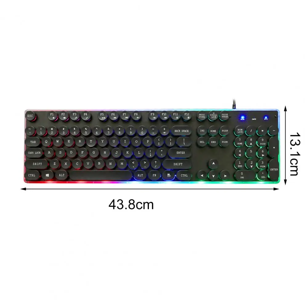 

G102 Colorful Luminous Punk Mechanical Keyboard 104-Key USB2.0 Waterproof Backlit Wired Gaming Keyboard For Computer Laptop