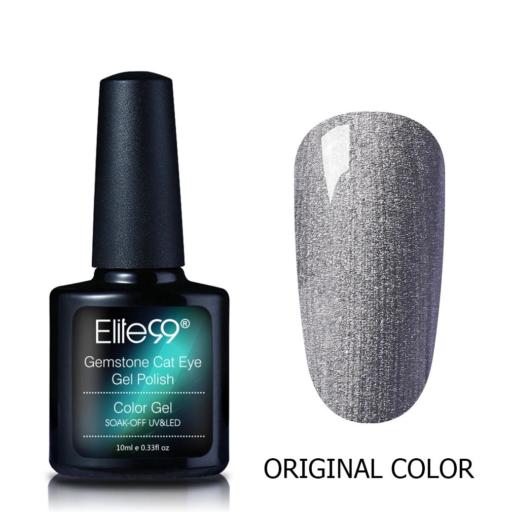 Gemstone Cat Eye Gel Elite99 10 мл драгоценный камень кошачий EyeUV Гель-лак полу Перманентный лак для ногтей нужно черной базой магнитные солнцезащитные очки "кошачий глаз" Гель-лак - Цвет: Gemstone Cat Eye Gel