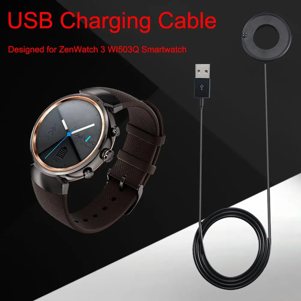 

Для ASUS ZenWatch 3 USB кабель для зарядки портативный съемный USB зарядное устройство док Смарт часы Быстрая зарядка зарядное устройство аксессуары