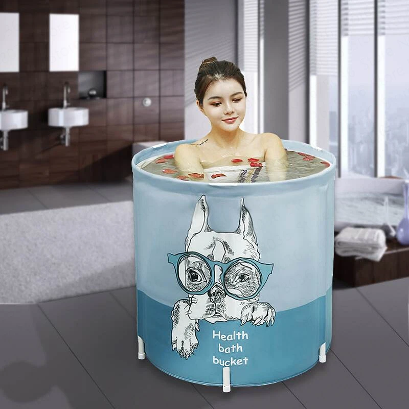 

Adult Inflatable Bath Tub Foldable Shower Barrel Household Adult Bathtub Basin Adult Foot Kids Travel Foot Soaking Bathtub