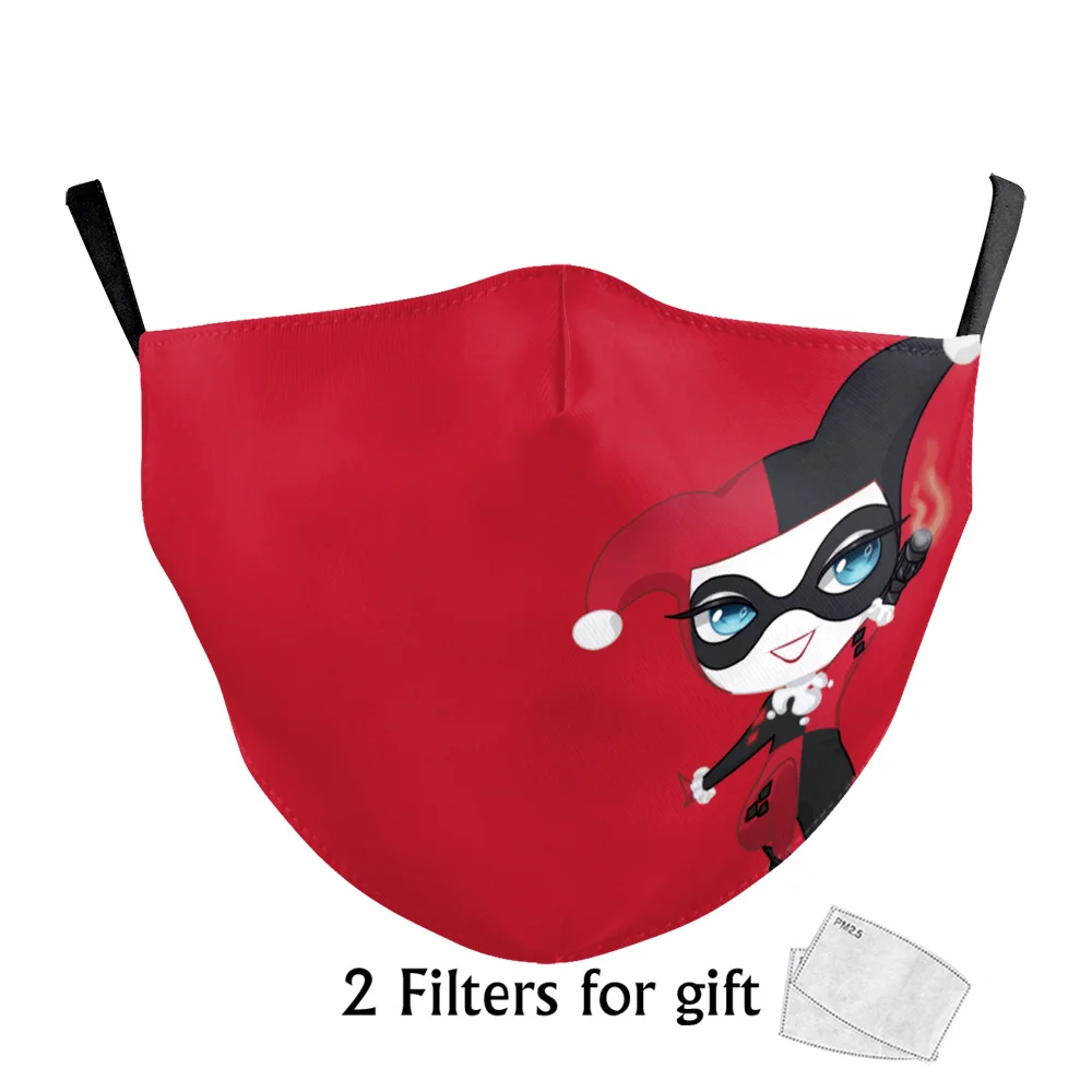 Моющиеся маски из ткани с мультяшным принтом Disney многоразовые для лица косплея