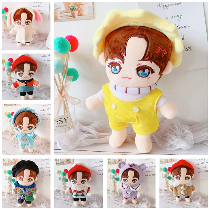 

Star Idol Plush Cartoon Star Doll Dress Up Birthday Gift Idol Figure Plush Doll with Clothes