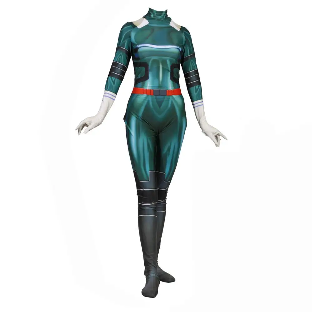 Унисекс лайкра спандекс зентай Хэллоуин моя геройская Академия deku Косплей