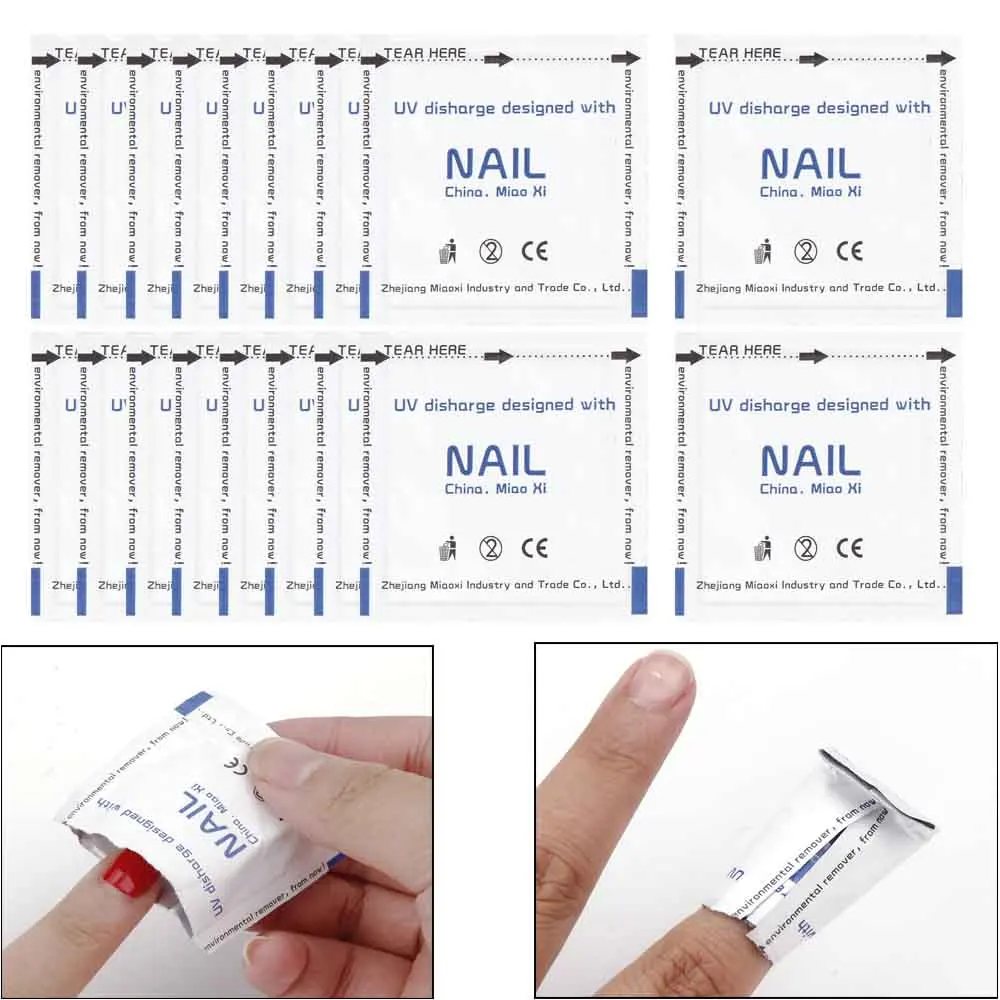 Средство для снятия гель-лака салфетки безворсовые 100/200 шт обезжиривающее