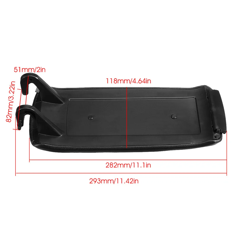 Чехол из натуральной кожи для крышки центральной консоли автомобиля Car Armrest Leather Auto Center Console Lid Cover Cap for Audi A6 C5 00-06 замена интерьера автомобиля черного цвета.