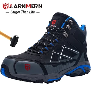 larnmerm safety shoes work shoes steel toe comfortable lightweight breathable construction warehouse factory protection shoe free global shipping