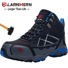 Защитная обувь LARNMERM, рабочая обувь, стальной носок, удобная легкая дышащая обувь для строительства и склада, защитная обувь с фабрики