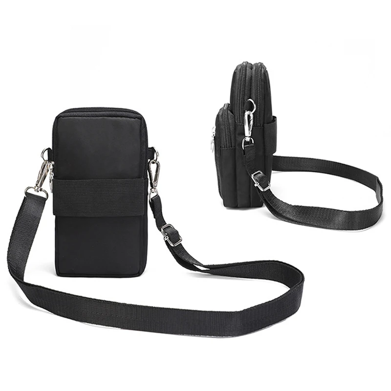 

Women's Mini Shoulder Bag Fashion Handbag Messenger Vintage Lightweight Nylon Purse Solid Zipper Waterproof Crossbody Bag