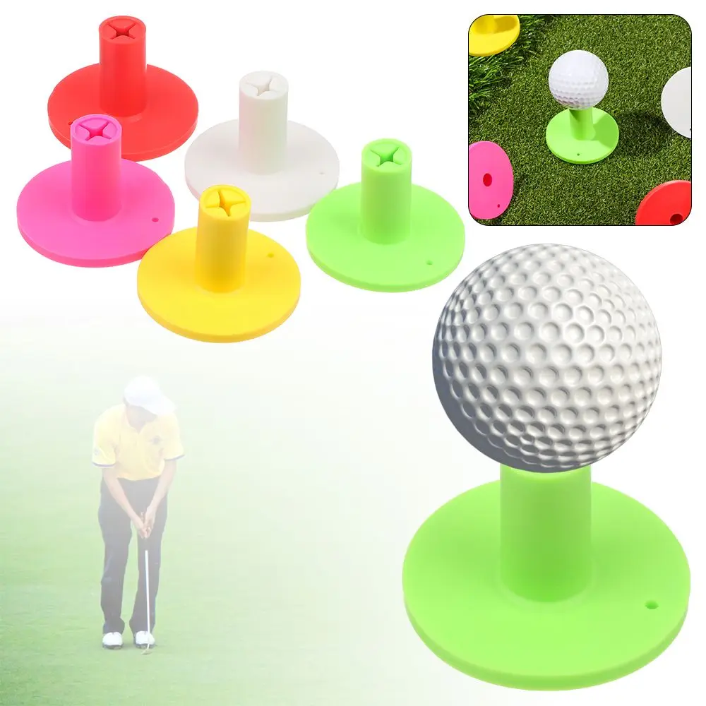 

New Golf Mat Colorful Sports Part Rubber Golfer Ball Tees Holder Golf Tees Durable