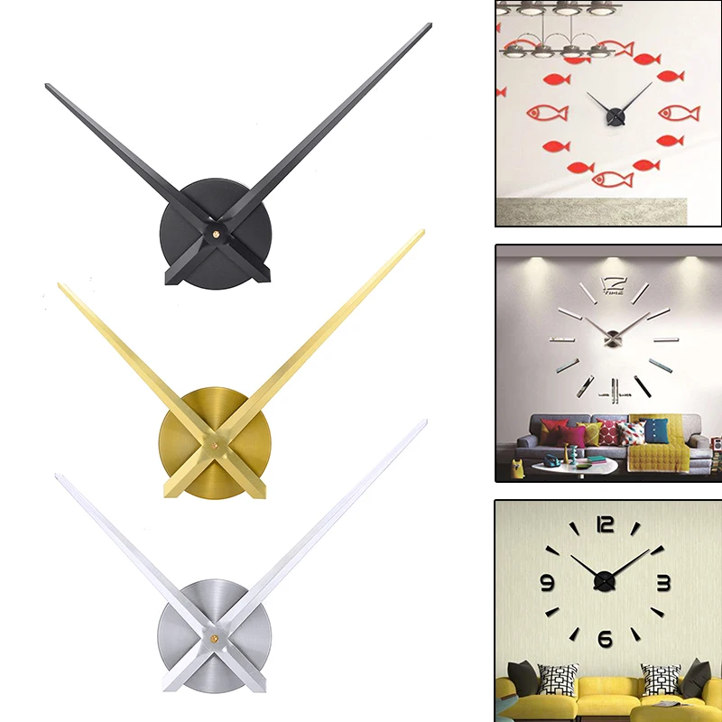 12 см Металлические DIY часы механизм огромный бесшумный висящий кварцевые