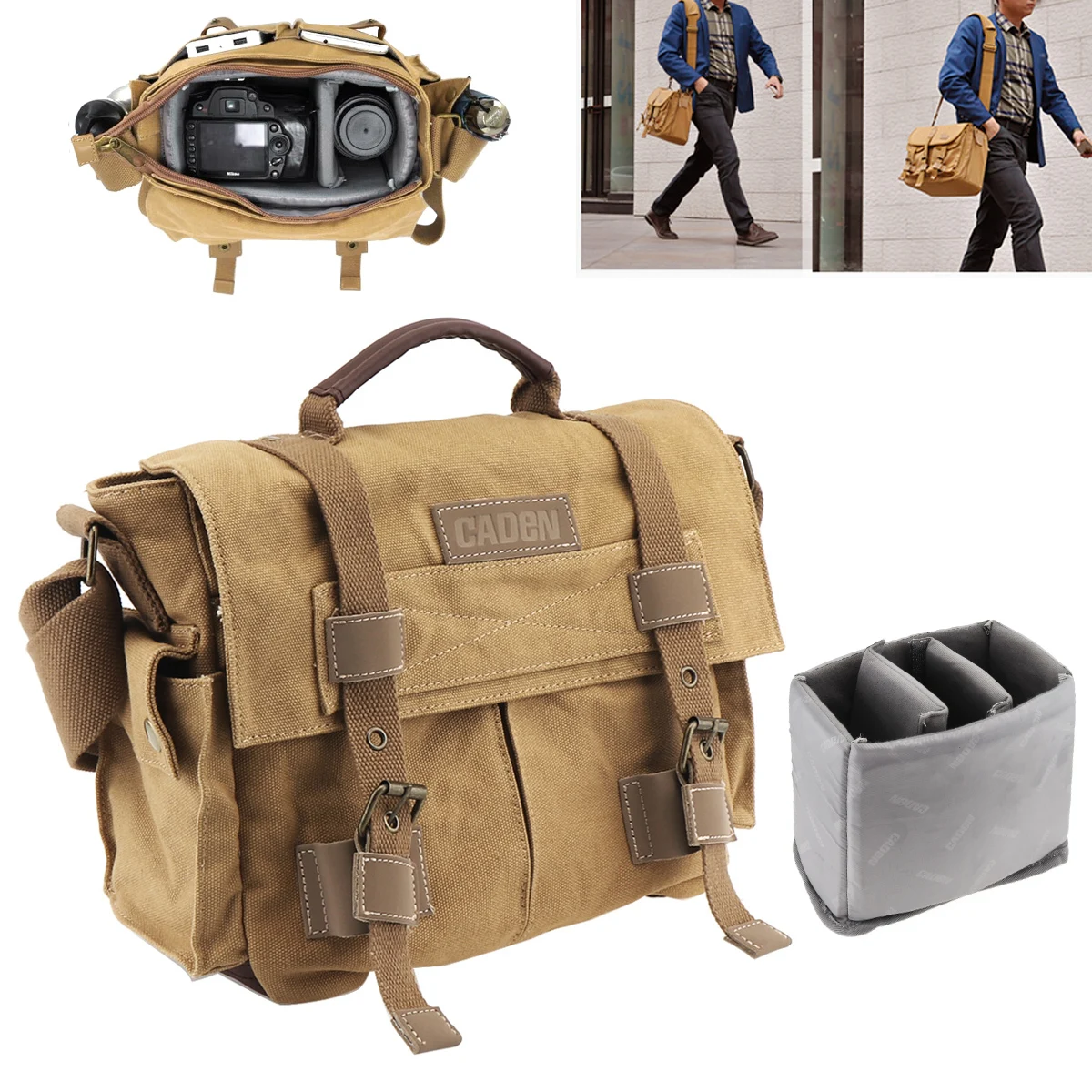 Винтажная зеркальная фотокамера сумка на одно плечо для фото и видео мягкая