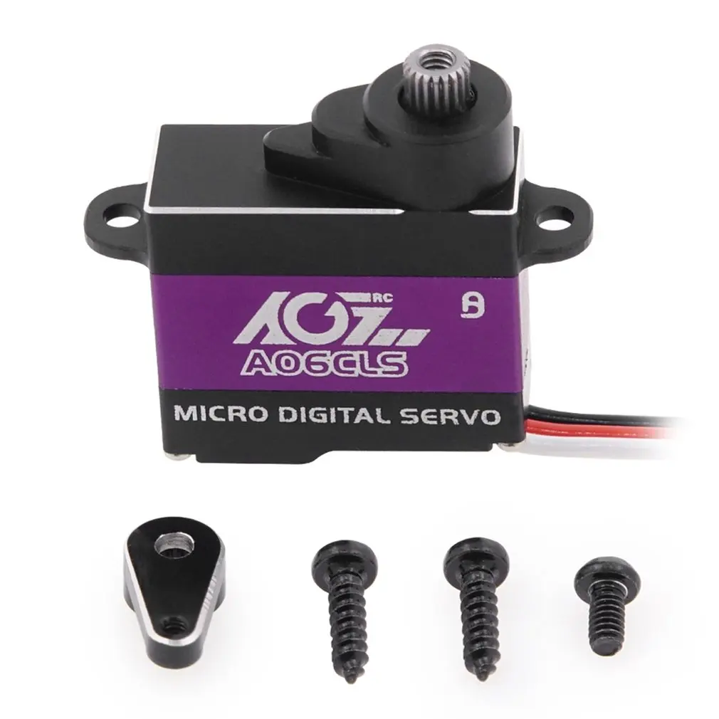 

AGF A06CLS All Metal 6g Titanium Gear0.066s High Speed 2.2kg High Torque Mini Digital Servo Fine Workmanship