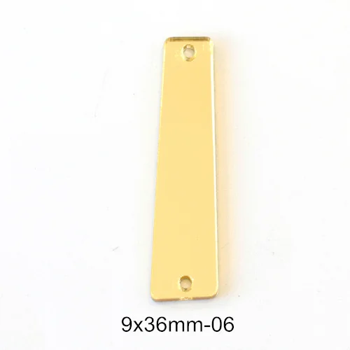 9x36mm-P06 50 шт. акриловое зеркало пришивные стразы акриловые Пришивные зеркала нерегулярные шампанское пришивные камни аксессуары для платья F0021 - Цвет: 9x36mm-P06