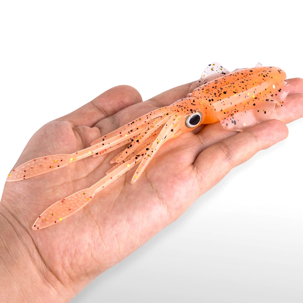 

Goture Fishing Soft Squid Lure 20g 0.7 oz. Luminous/UV Squid Jig Fishing Lures For Sea Fishing Wobbler Bait