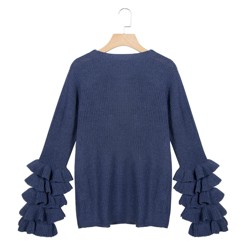 OMCHION 2020 Autumn Winter O-Neck Butterfly Sleeve Sweater Women Korean Fashion Thicken Pullover Casual Loose Jumper LSM42 | Женская