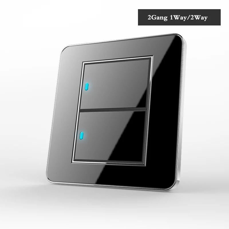 Type 86 Black mirror switch Household Wall TV Computer socket LED Light- Point 1 2 3 4 gang way EU USB | Обустройство дома