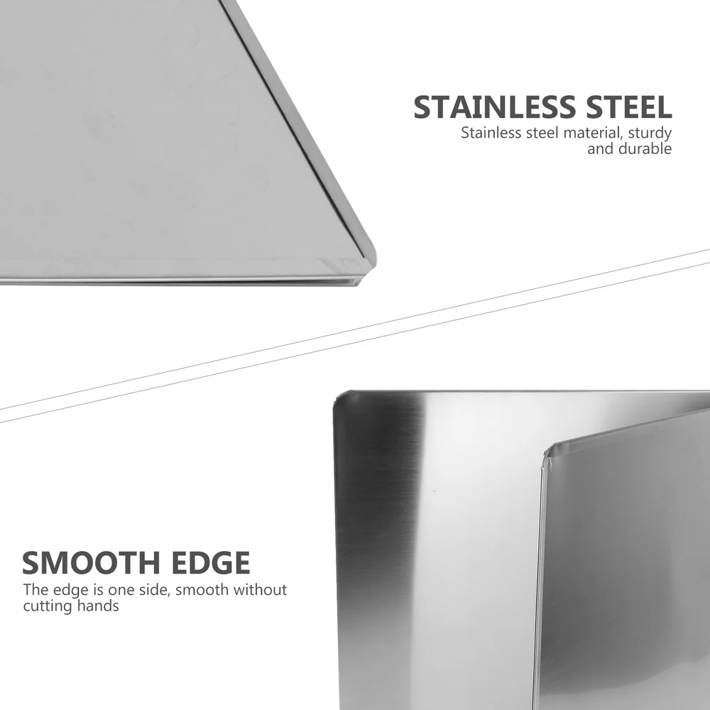 

1Pc Stainless Oil Baffle Plate Household Insulation Board Oil Deflector (Silver)