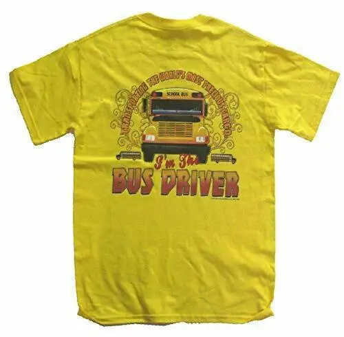 Школьного автобуса короткий рукав Футболка транспортировки драгоценный груз XXXL