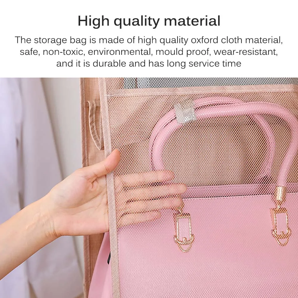 

Used In Closet, Storage Bag, Door Wall Pocket, Wall-Mounted Tote Bag, Multi-Color Multi-Bag Sundries Shoe Bag, Bag With Hanger