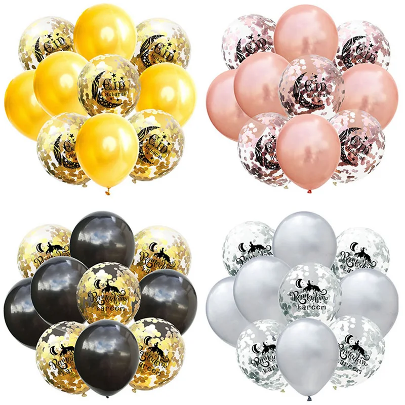 

Eid Mubarak Balloon Eid Decorations Latex Balloons Ramadan Mubarak Muslim Islamic Festival Party DIY Decoration Supplies