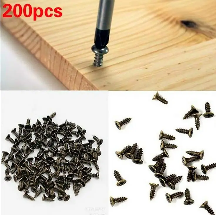 Маленькие саморезы с крестообразной головкой M2 5 6/8/10 мм 200 шт. винт потайной |