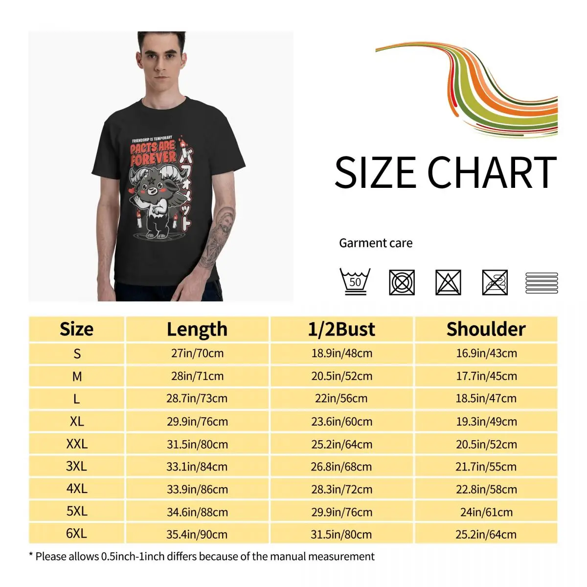 

Anime Black Pacts Are Forever Graphic Tee Mens Short Sleeve T-Shirt Funny Tops