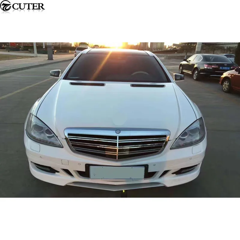 W221 S300 S350 комплект кузова автомобиля FRP Передний Задний бампер боковые юбки кранцы