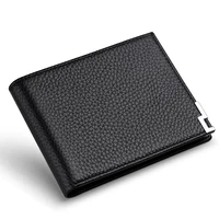 genuine leather men short wallet card holder small thin purse high quality luxury brand male business leisure wallet design 2021