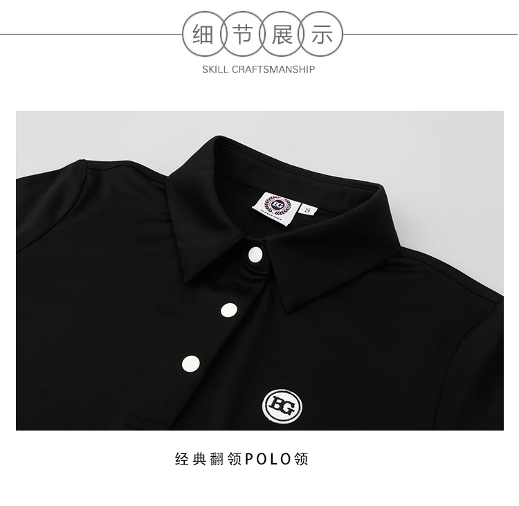Blktee Гольф Женская рубашка для гольфа с длинными рукавами elatic рубашка BG-19068 женская одежда