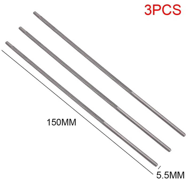 

3pcs 4mm 4.8mm 5.5mm Round Chainsaw Files Chainsaw Sharpener Bearing Steel Sharpening Accessories Woodworking Hand Tools