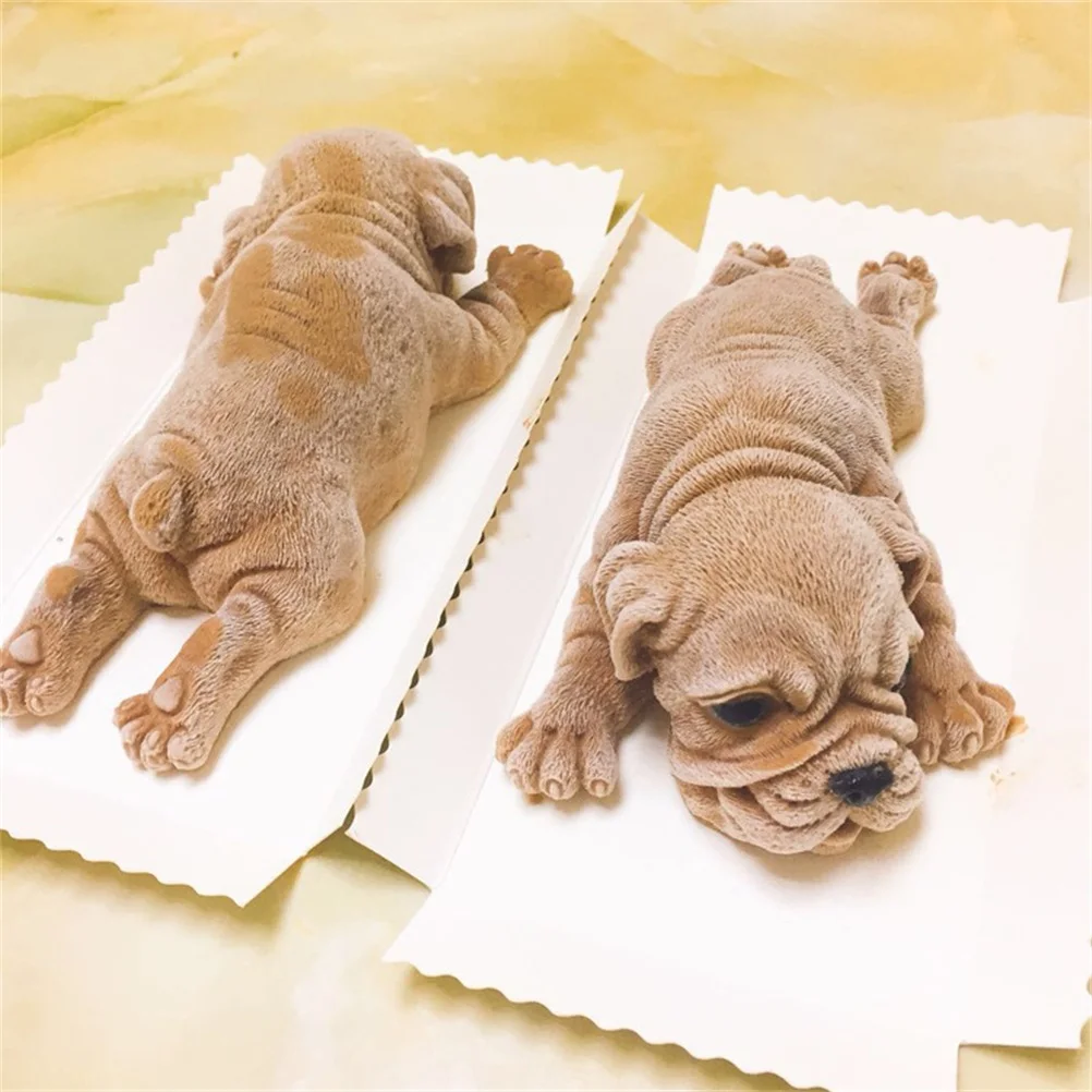 

Super Cute Dog Silicone Mold 3D Shar Pei Dog Mold DIY Cake Decoration Mousse Mold Cute Chocolate Jelly Ice Cream Fondant Molds