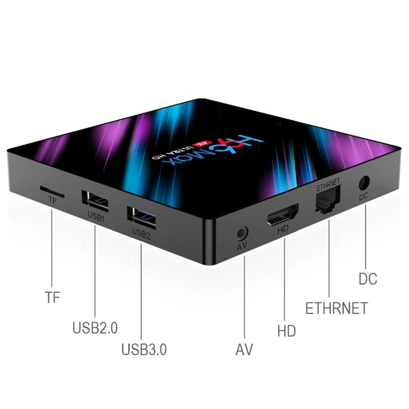Android 9 0 H96 Max 3318 ТВ-приставка 2 4G/5G Wifi Rk3318 четырехъядерный Bt4.0 H96Max 4G 64G Мини-приставка