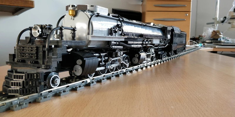 

Игрушечный конструктор MOC в сочетании с поездом Pacific на радиоуправлении, сборная Игрушечная модель для мальчика, подарок на день рождения, н...