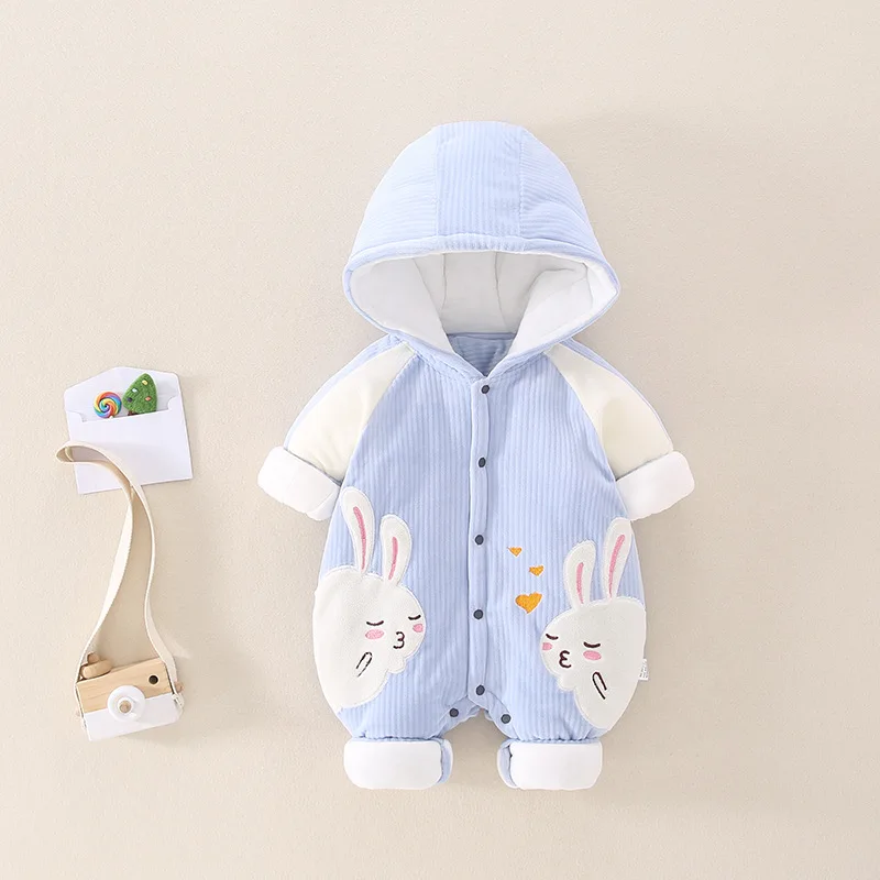 

Baby Clothes Girl Baby Autumn and Winter Clothes One-piece Newborn Romper Cartoon Female Baby Romper Bm*