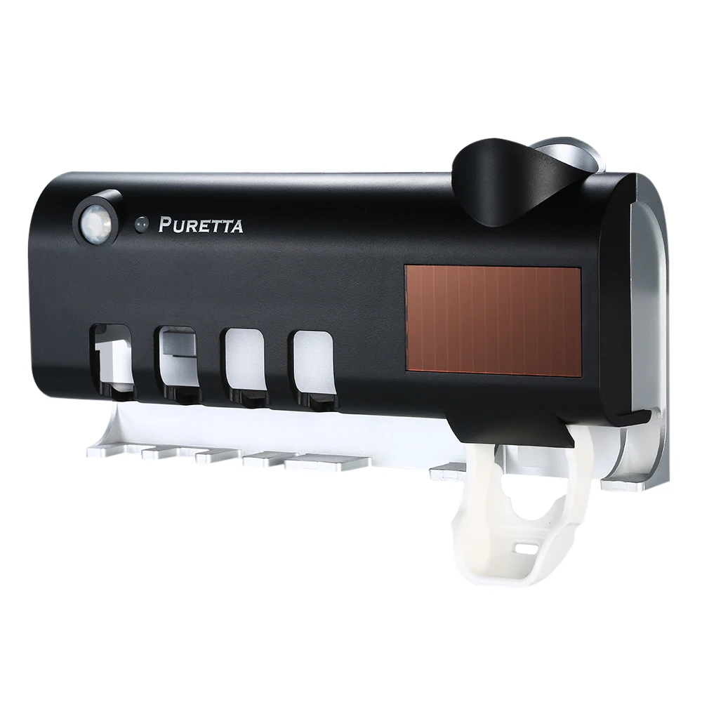 УФ стерилизатор зубных щеток на солнечных батареях для ванной комнаты настенное