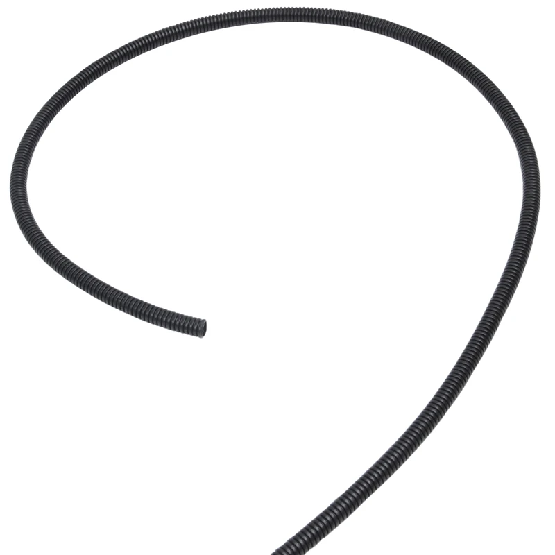 8 мм гибкая гофрированная ПВХ газовая трубка для пруда 7 м Черная|Кабельные