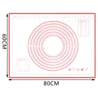 80*60 см антипригарный силиконовый коврик для печенья выпечка пирожных макарон коврик для раскатки теста коврик для гриля кухонные Кондитерские инструменты FY0202