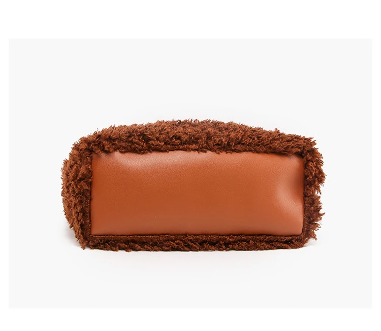 

Women Plush Handbags Casual Totes Female Single Shoulder Faux fur Bags Top Handle Faux fur lambswool Bolsa Feminina highstreet
