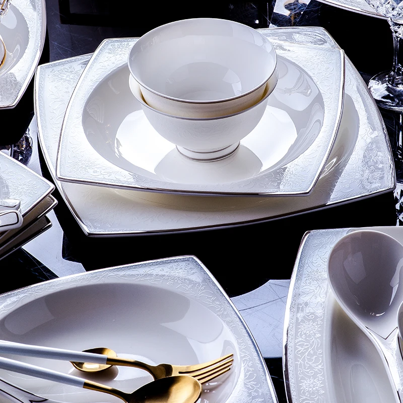 Керамическая посуда в европейском стиле набор из 60 насадок для риса салата лапши