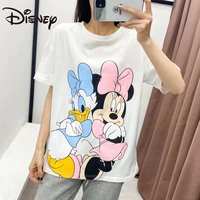 mickey mouse and donald duck short sleeved t shirts from disneys european and american style womens clothing tees