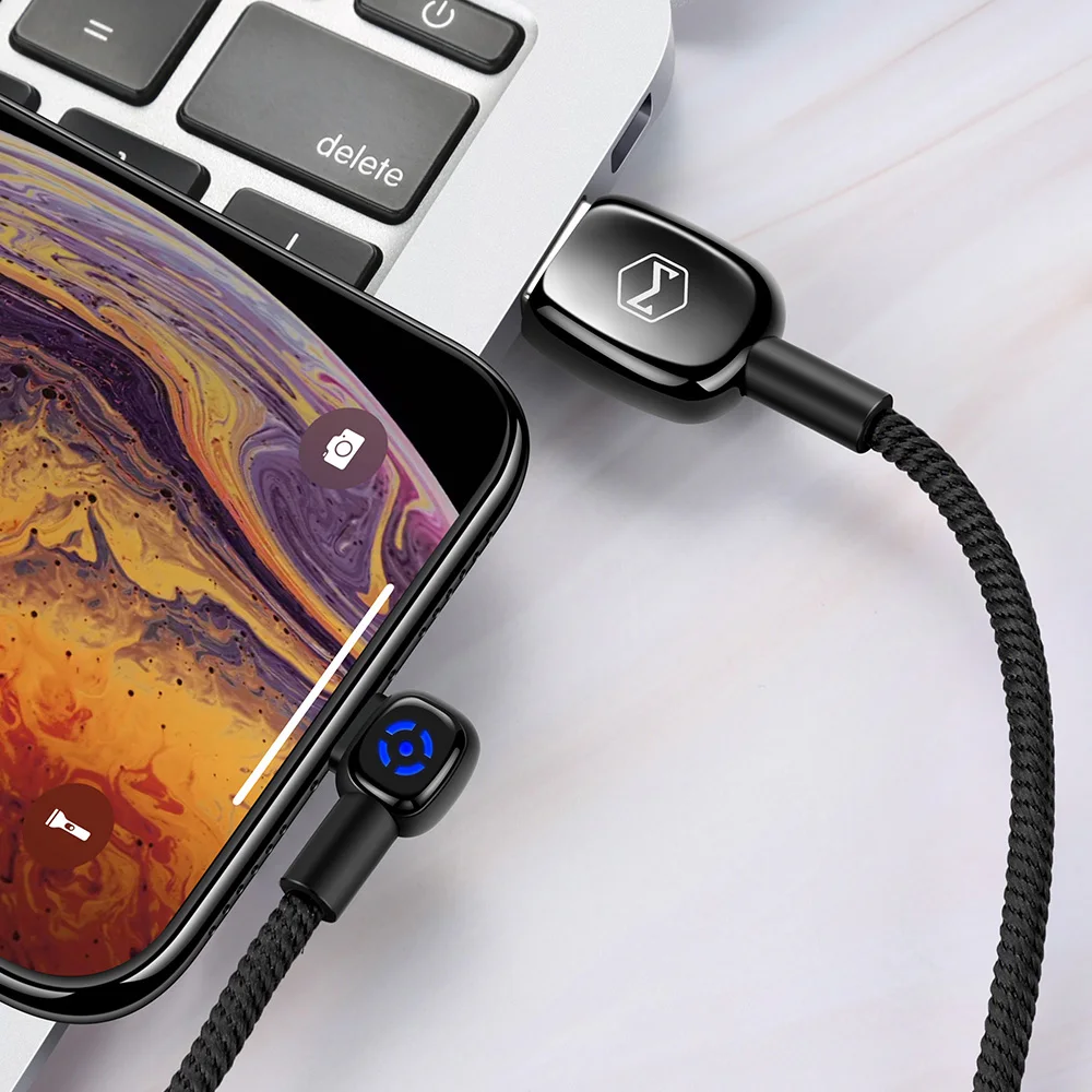 Type C Black Mcdodo usb type-C кабель 2A Быстрая зарядка QC 3,0 телефонный кабель для передачи данных для samsung S10 S9 8 huawei xiaomi redmi автоматическое отключение USB кабель - Цвет: Type C Black