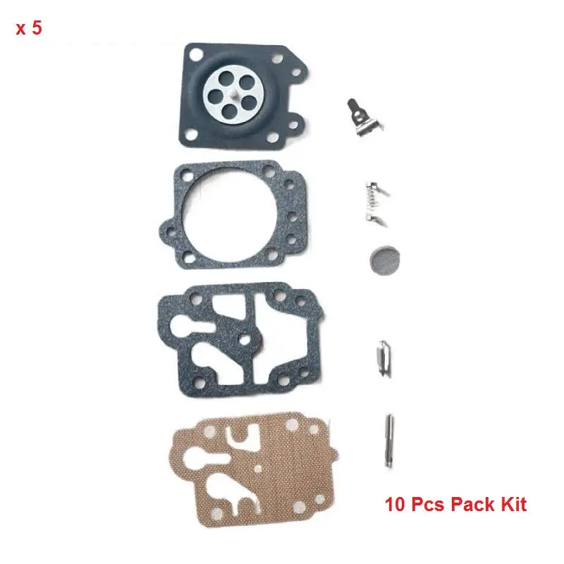 

5 CARBURETOR REPAIR KIT FOR MITSUBISHI TB /TU/TL/TLE/TUE43 50 52 430 520 44F-5 40F-5 23CC 25CC 43CC 52CC CARB. REBUILD OVERHAULT